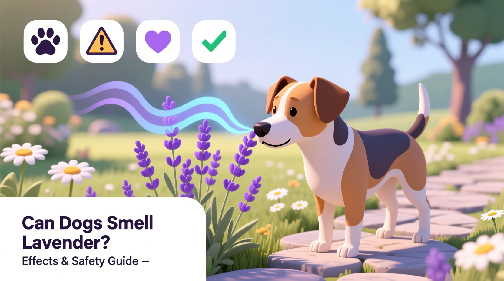 can dogs smell lavender