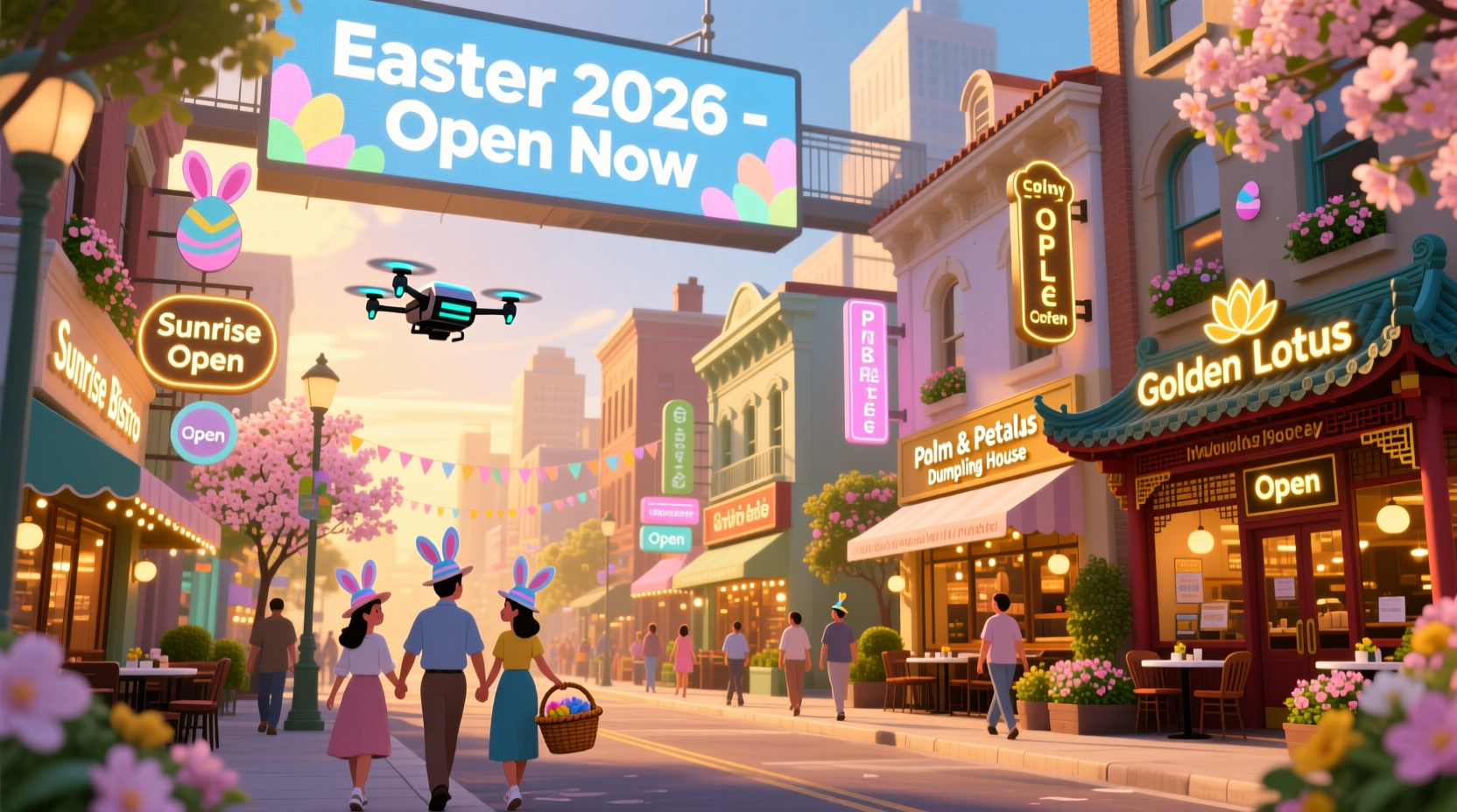 what restaraunts are open on easter