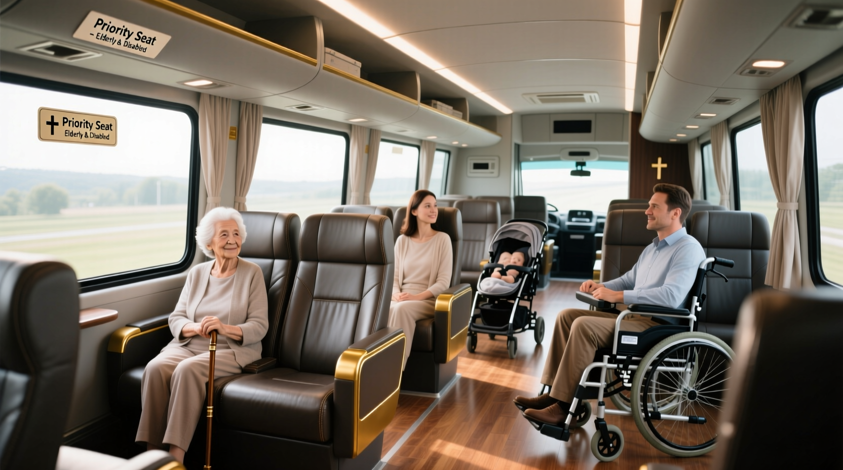 How to Choose VIP Bus Seat, Who Are Priority Seats For on a Bus?