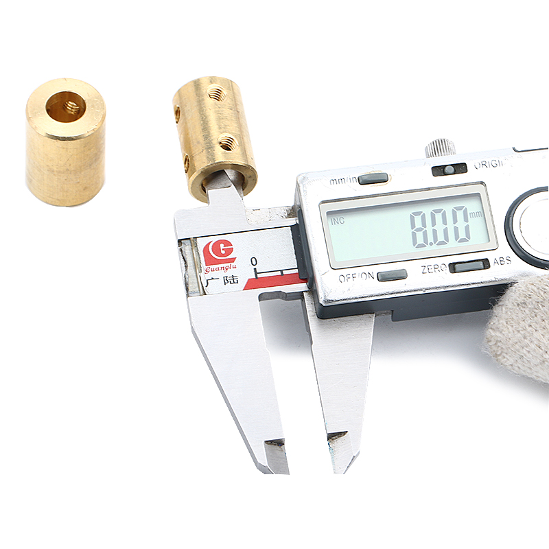shaft bore size 4mm 5mm 6mm 7mm 8mm 10mm 12mm OD14mm OD16mm OD20 L22mm rigid Brass Copper coupling coupler