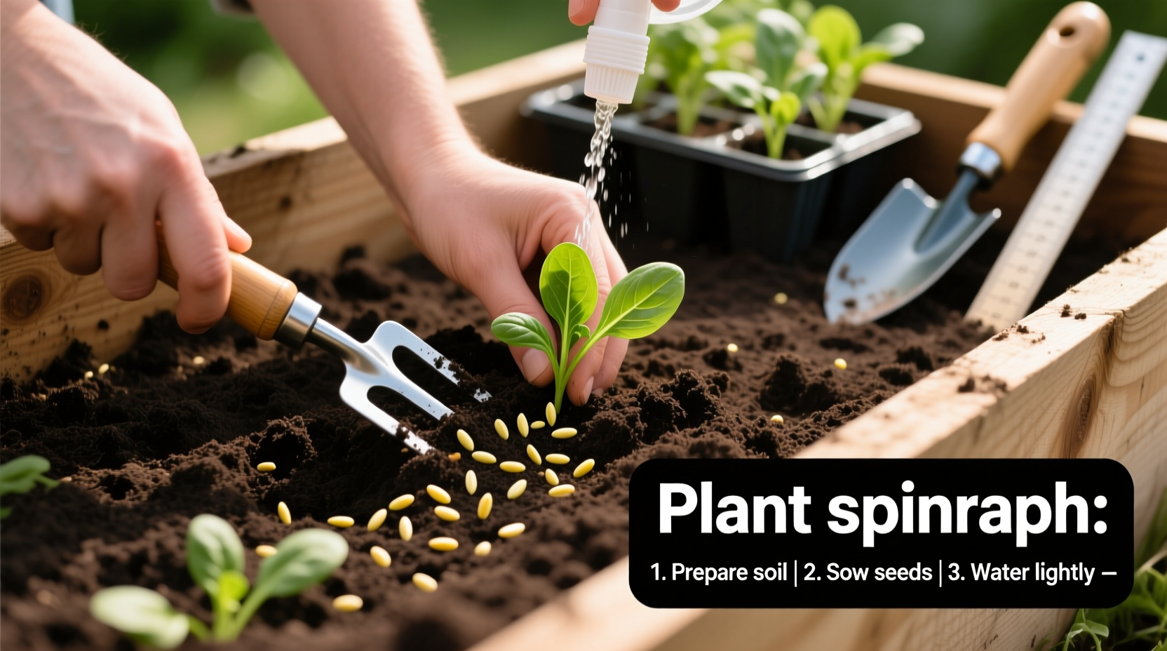 how to plant spinach