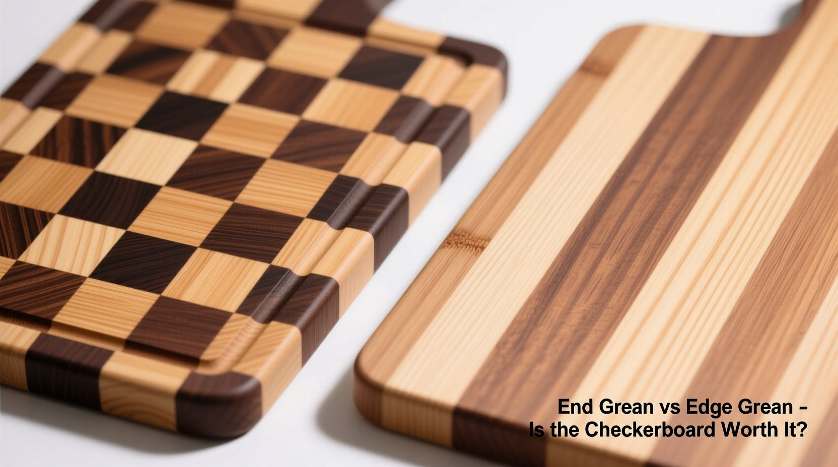 end grain vs edge grain cutting board is the checkerboard pattern really worth it