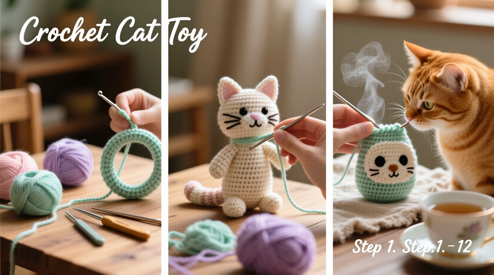 creative and cozy step by step guide to making your own crochet cat toy