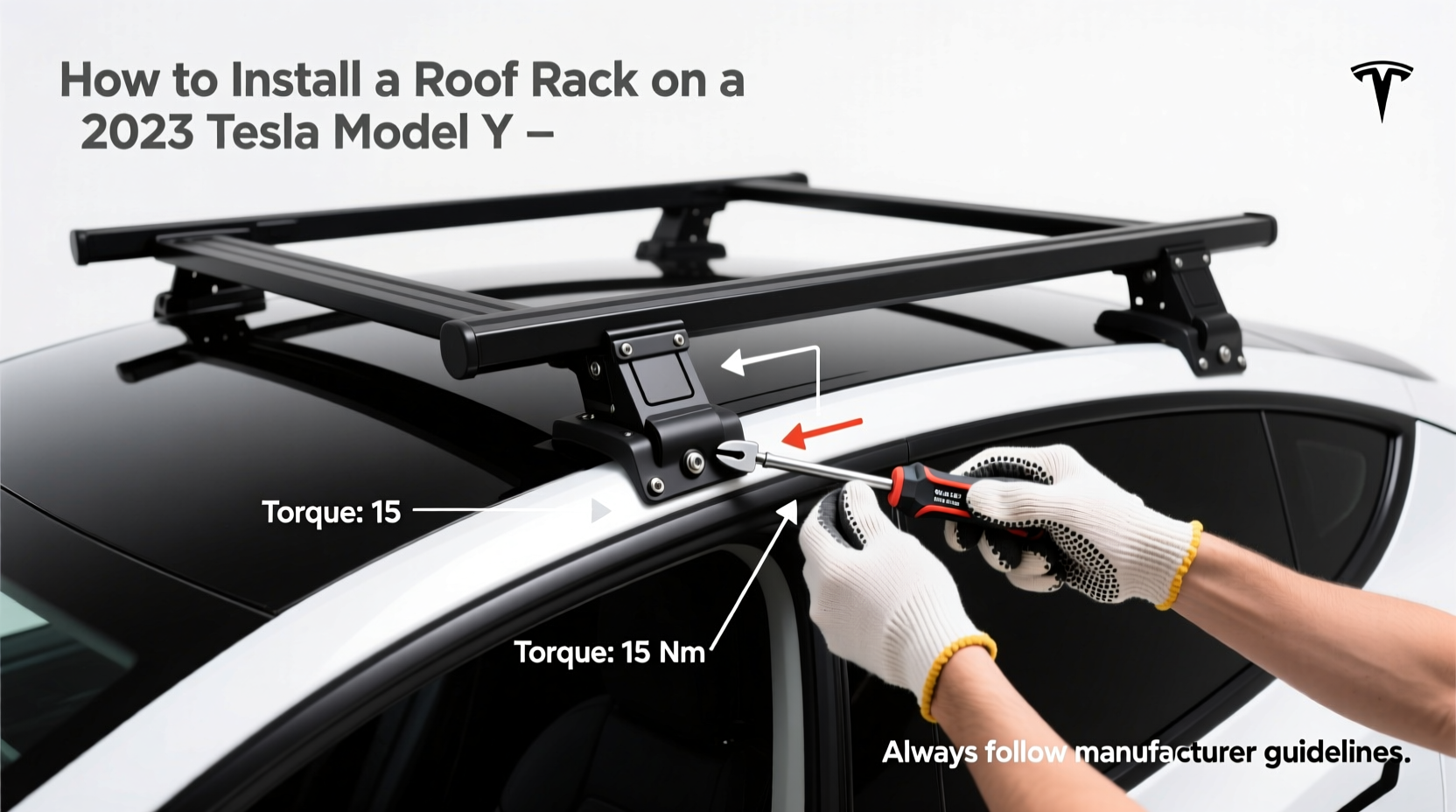 How to Install a Roof Rack on a 2023 Tesla Model Y