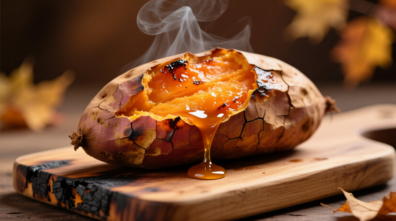 roast whole sweet potato