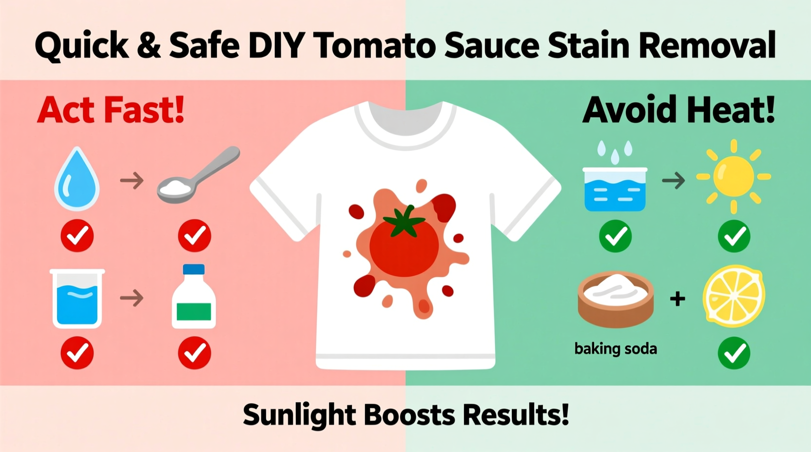 effective diy methods to remove tomato sauce stains from white clothes quickly and safely