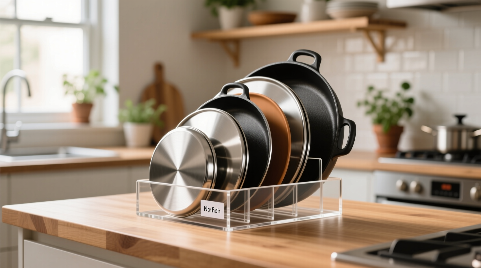 how to organize pot lids
