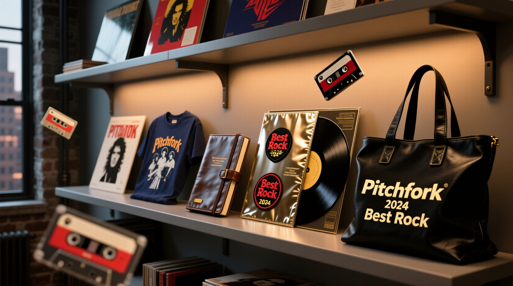 explore pitchfork best rock albums 2024 with cool merch stylish gear