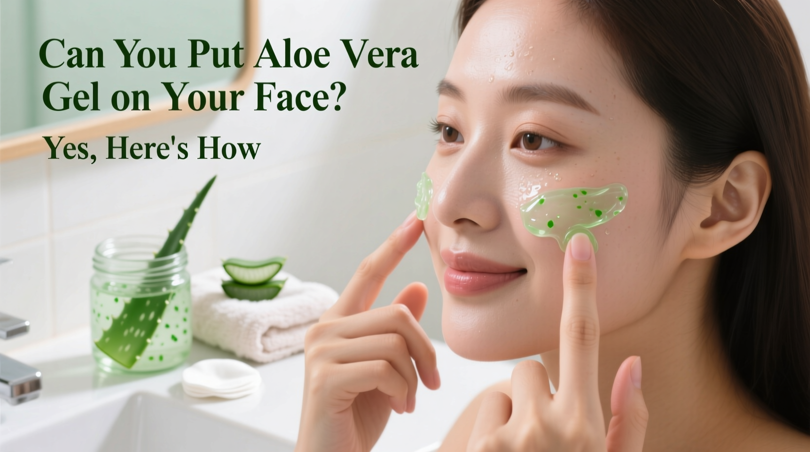 can you put aloe vera gel on your face