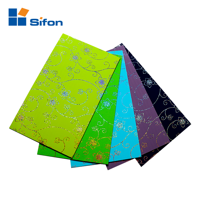 Nice design 4mm acm panel laser pattern aluminum composite plate
