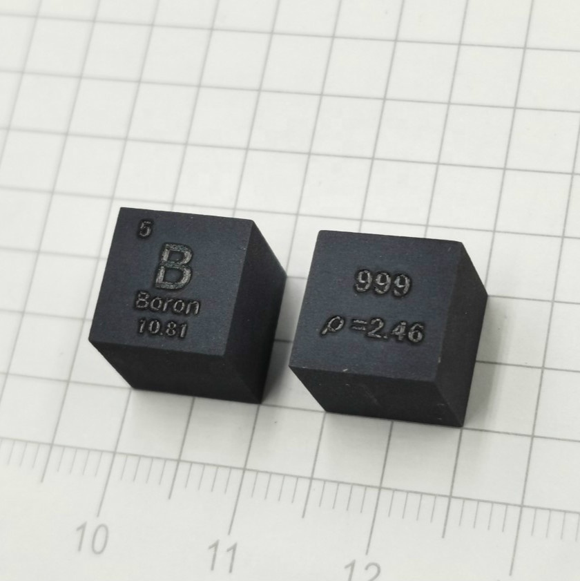ボロン 10g 純度99.9% 元素標本 レアメタル 研究試薬 ホウ素 硼素 YEEMEIDA 10mm B 99.9% ホウ素キューブ元素周期表手作り科学教育DIY