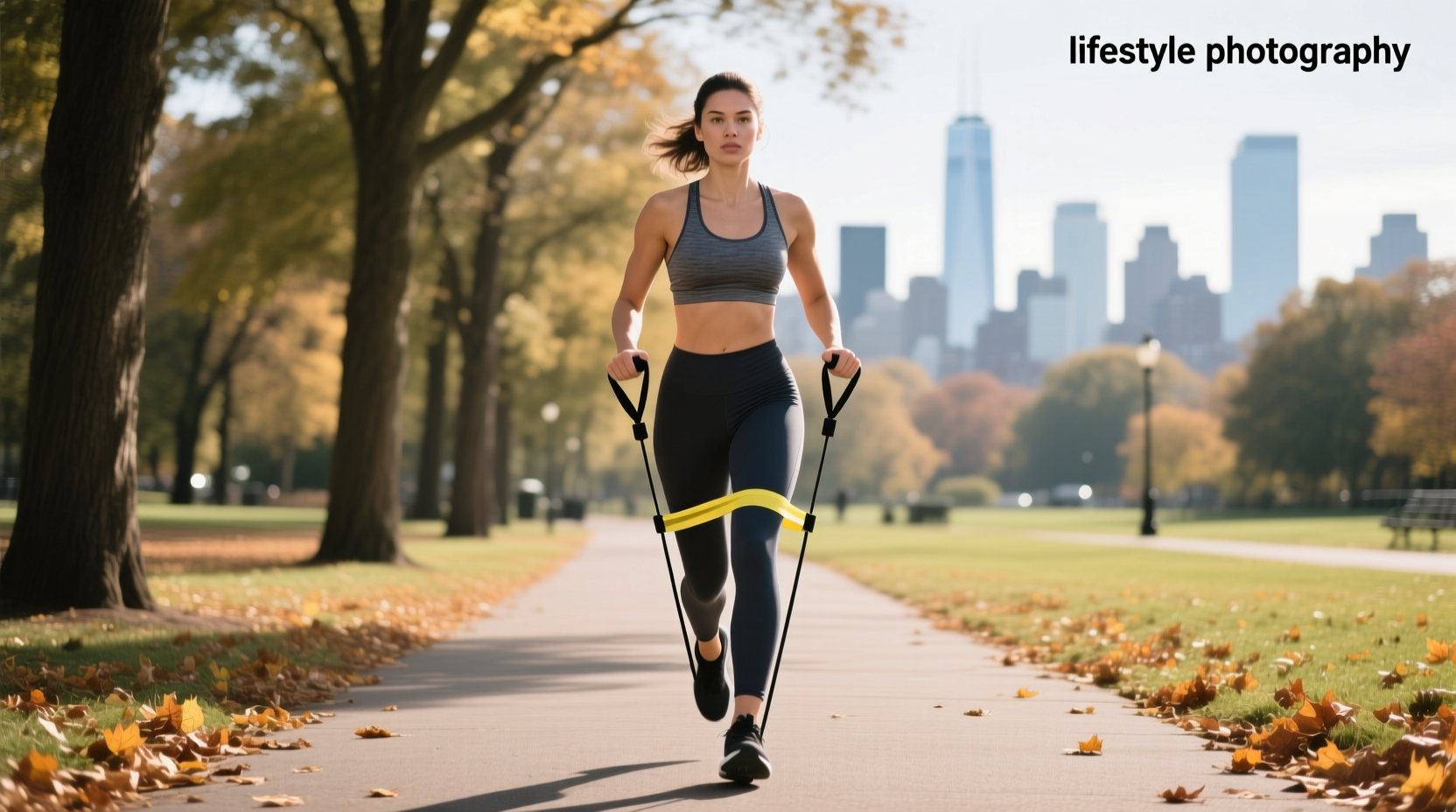best placement for resistance bands when walking
