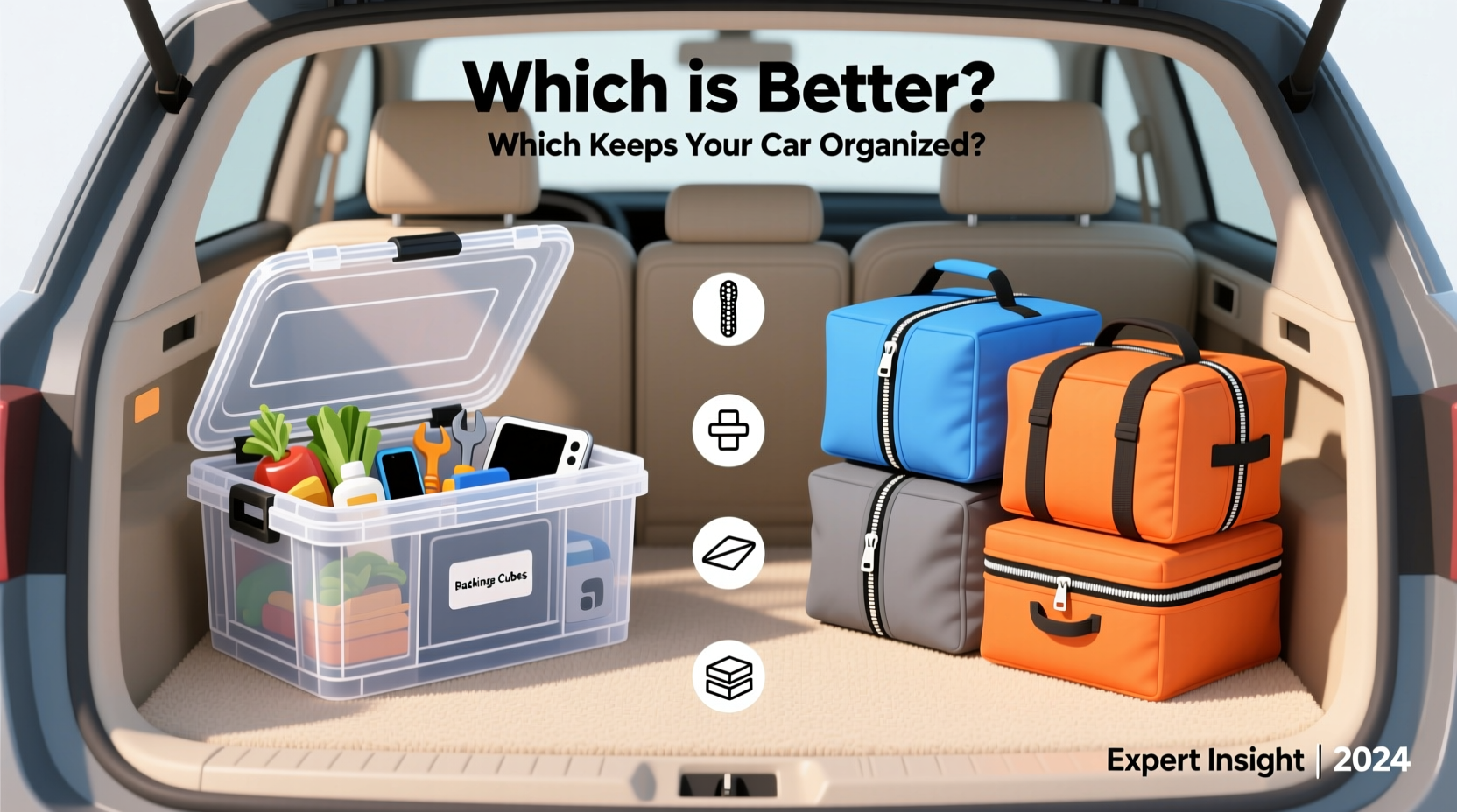 car trunk storage box vs packing cubes which is actually better for keeping your car organized