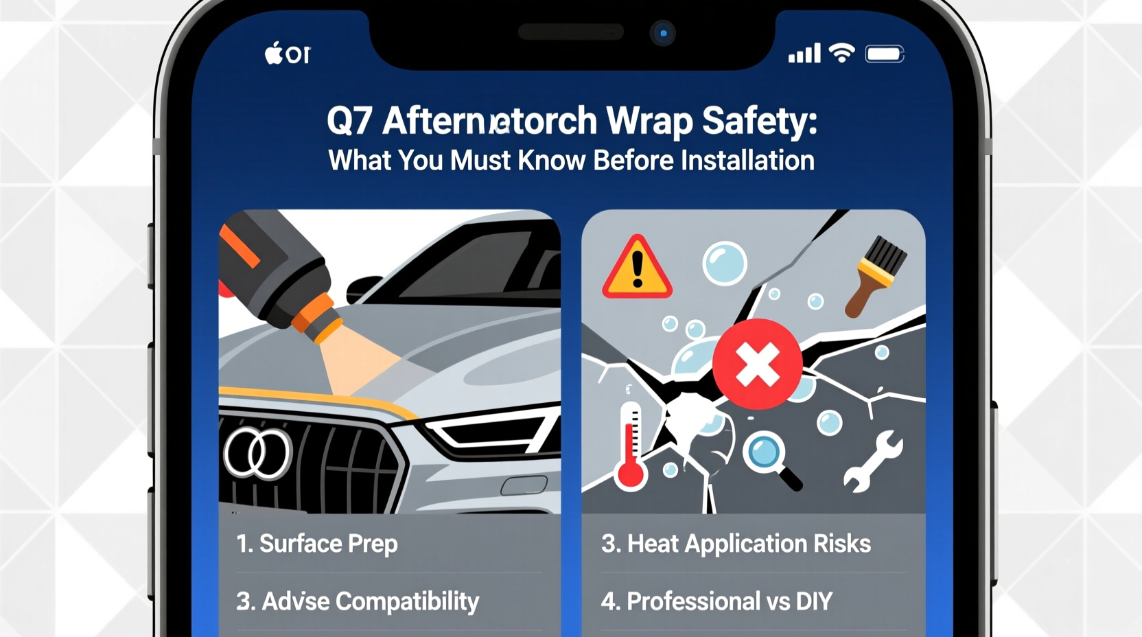 q7 aftermarket wrap safety