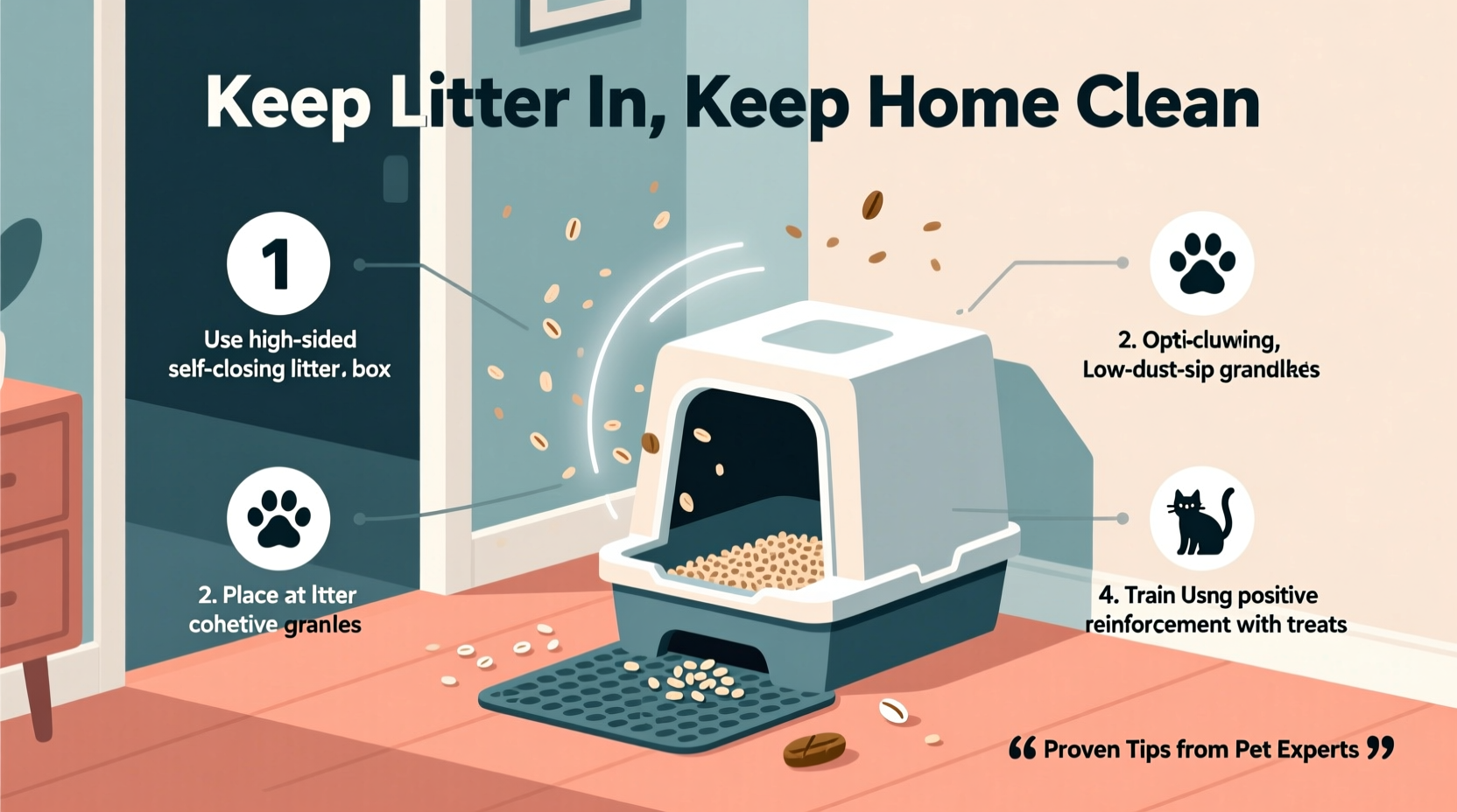 effective strategies to prevent cat litter from spreading around your home