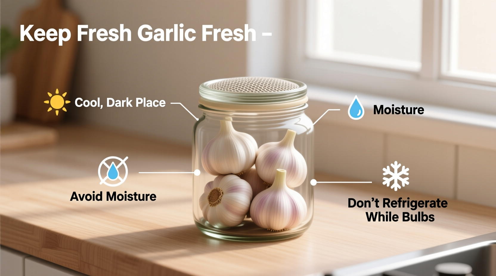 how do you keep fresh garlic fresh