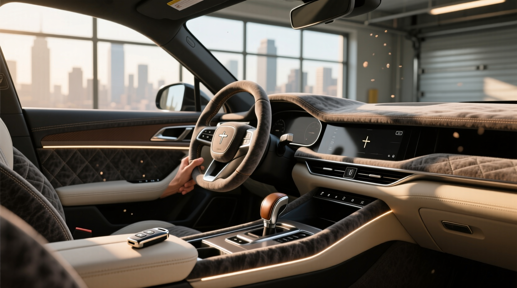 alcantara interior wrap guide