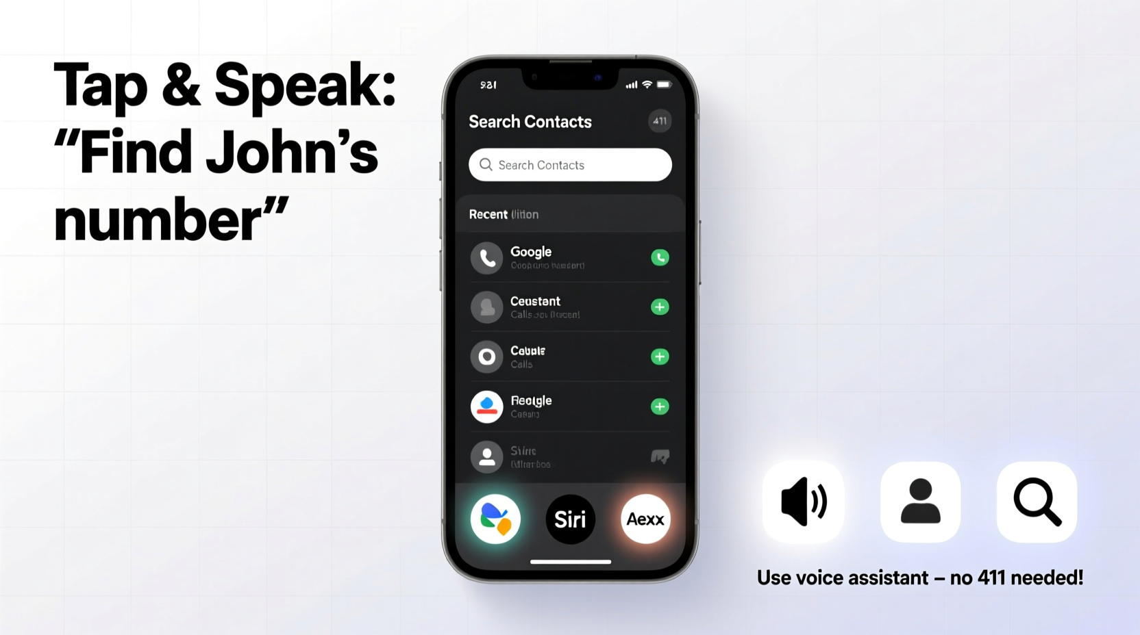 how to quickly access phone number information without dialing 411