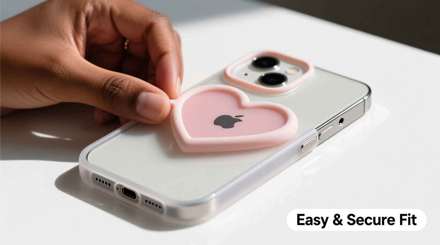 easy and secure ways to install a heart shaped silicone backcase on your iphone