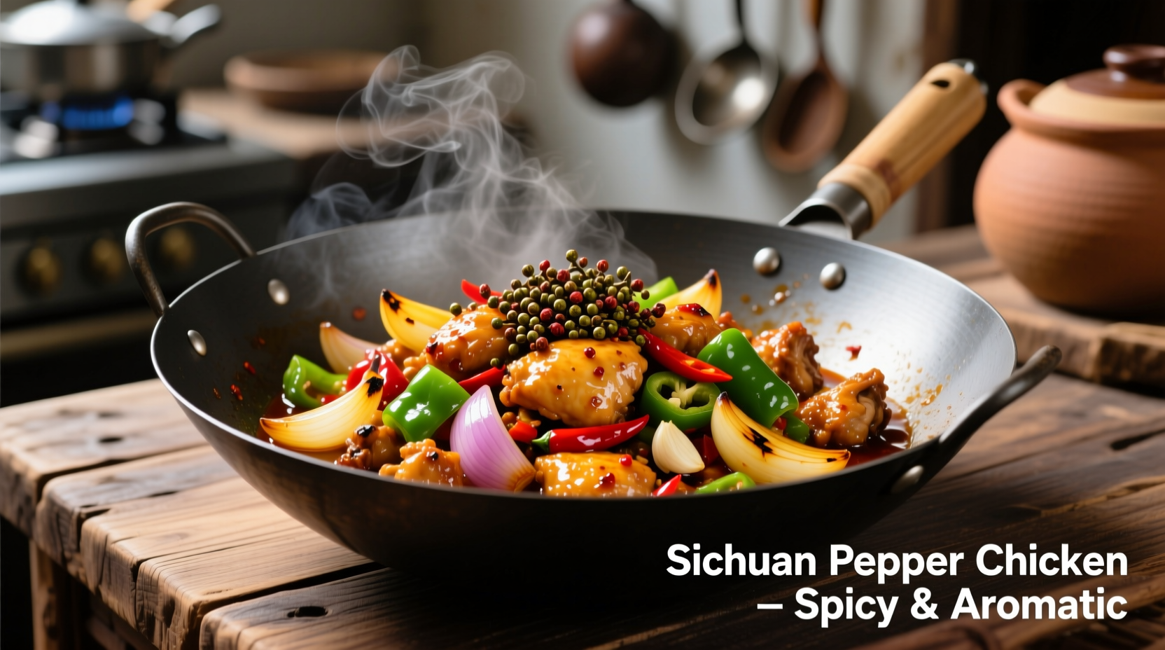 pepper chicken with onion