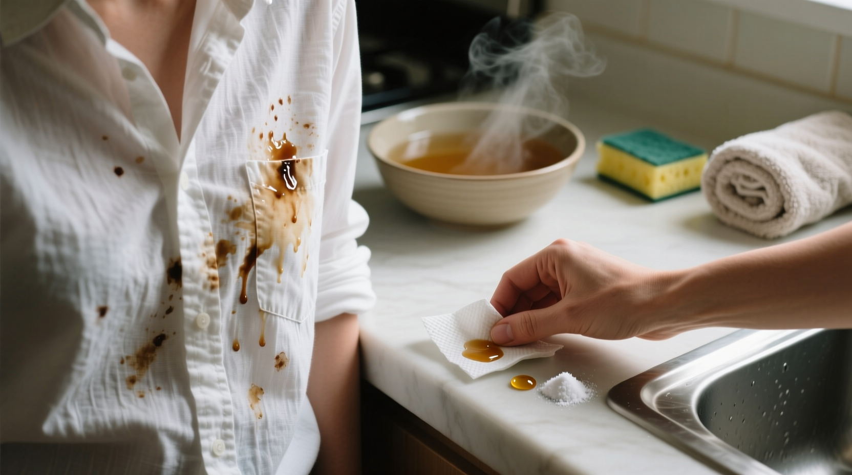 how to get grease out of clothes