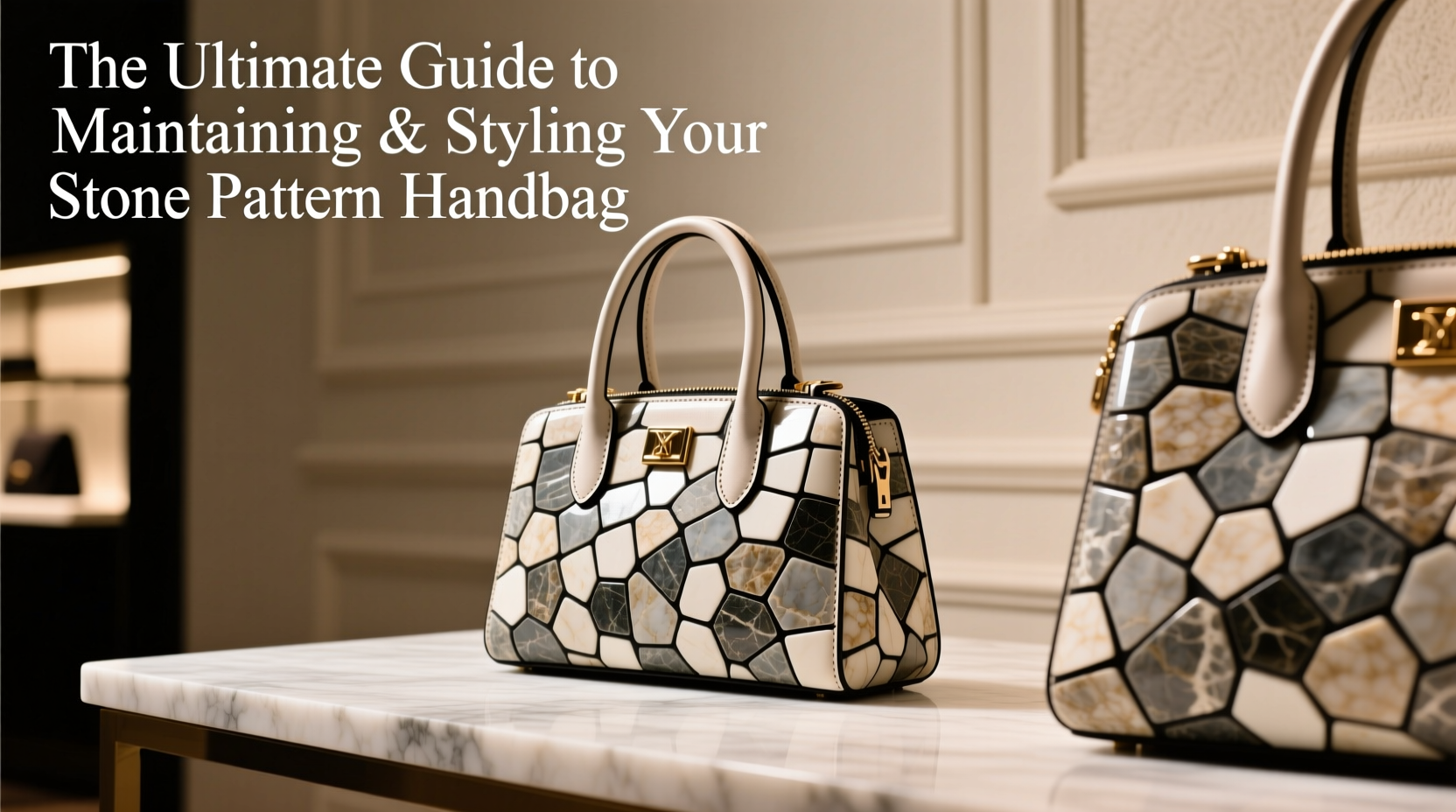 the ultimate guide to maintaining and styling your stone pattern handbag