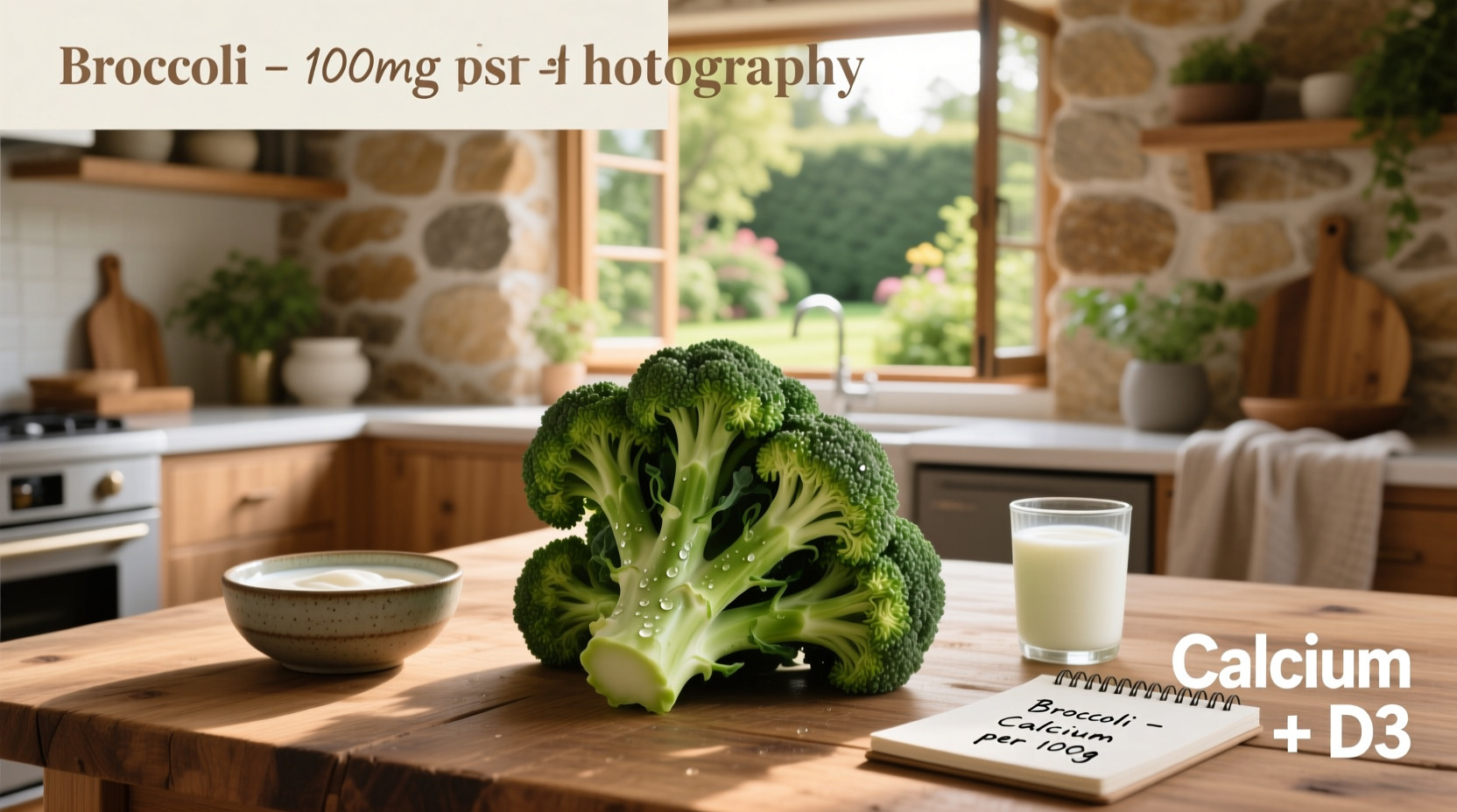 broccoli calcium content guide