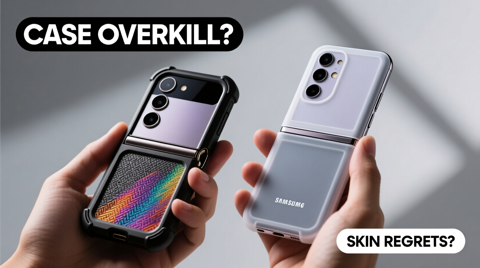 samsung z flip is a case overkill or will a skin leave me regretting it