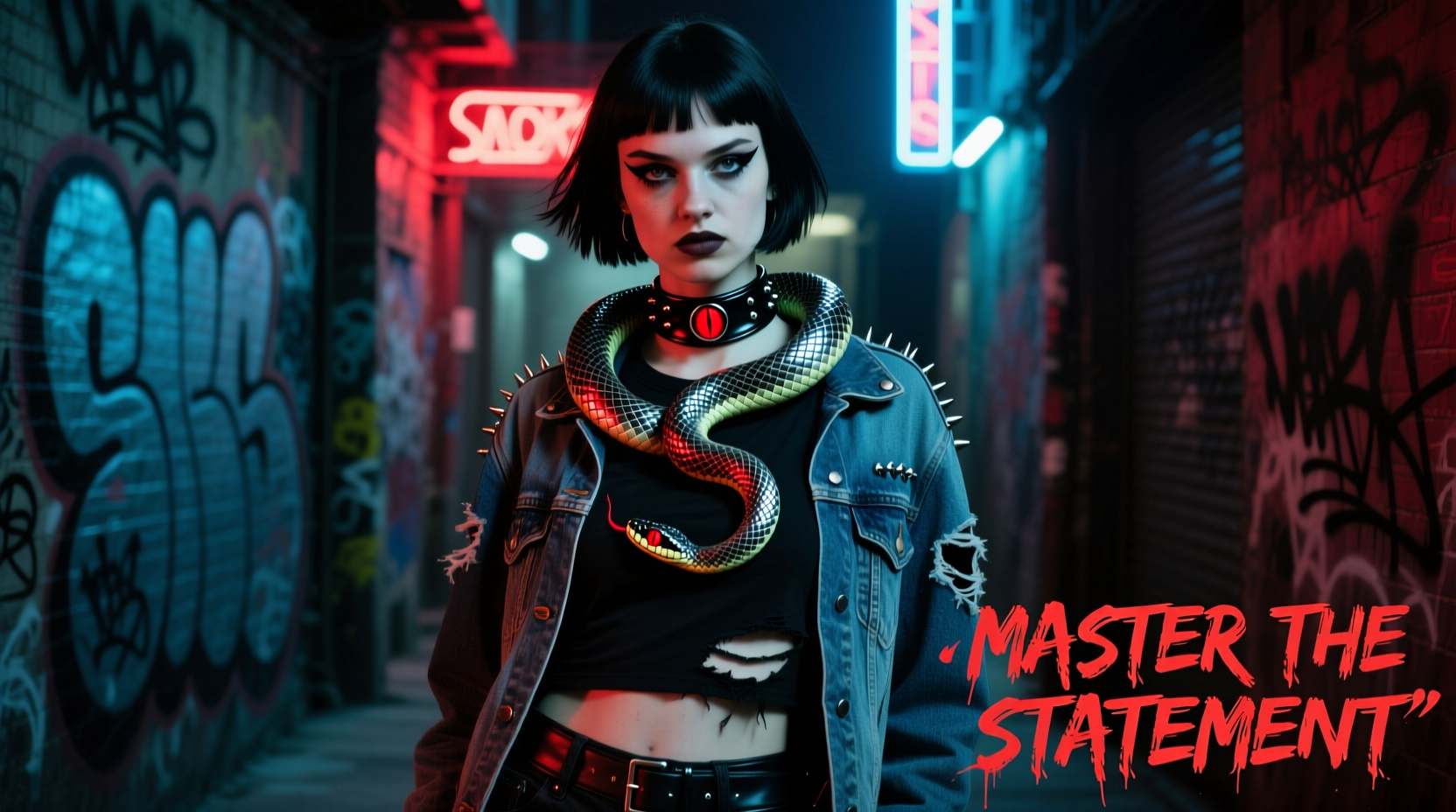 mastering the art of making a statement with a punk snake choker styling tips and tricks