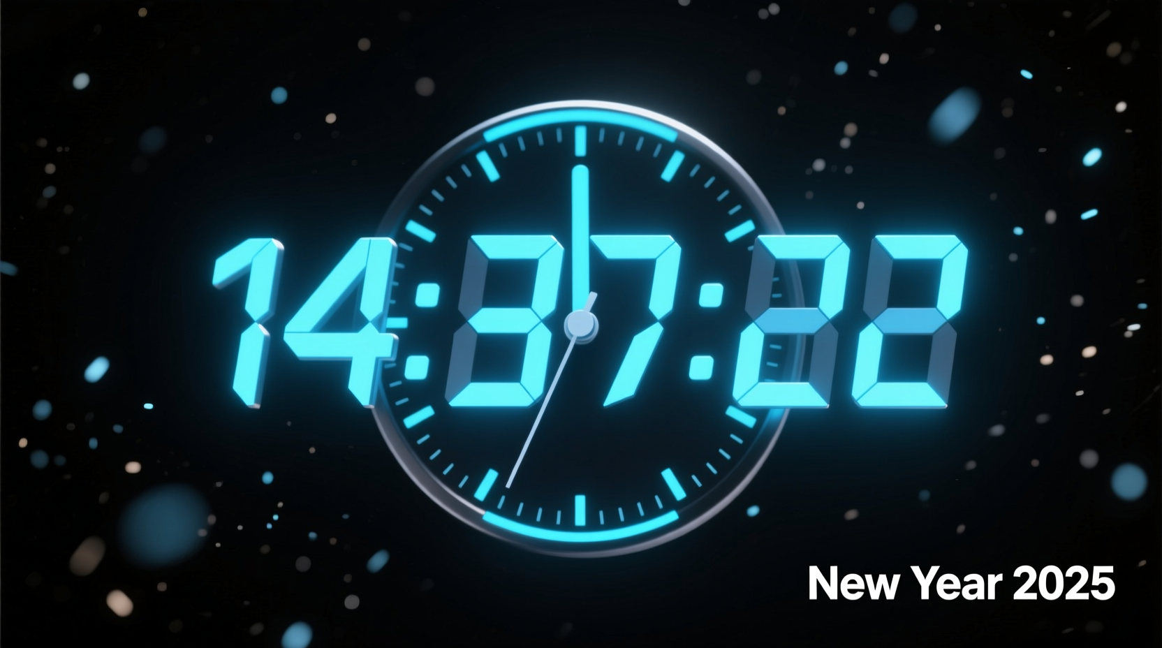 how many minutes left for new year