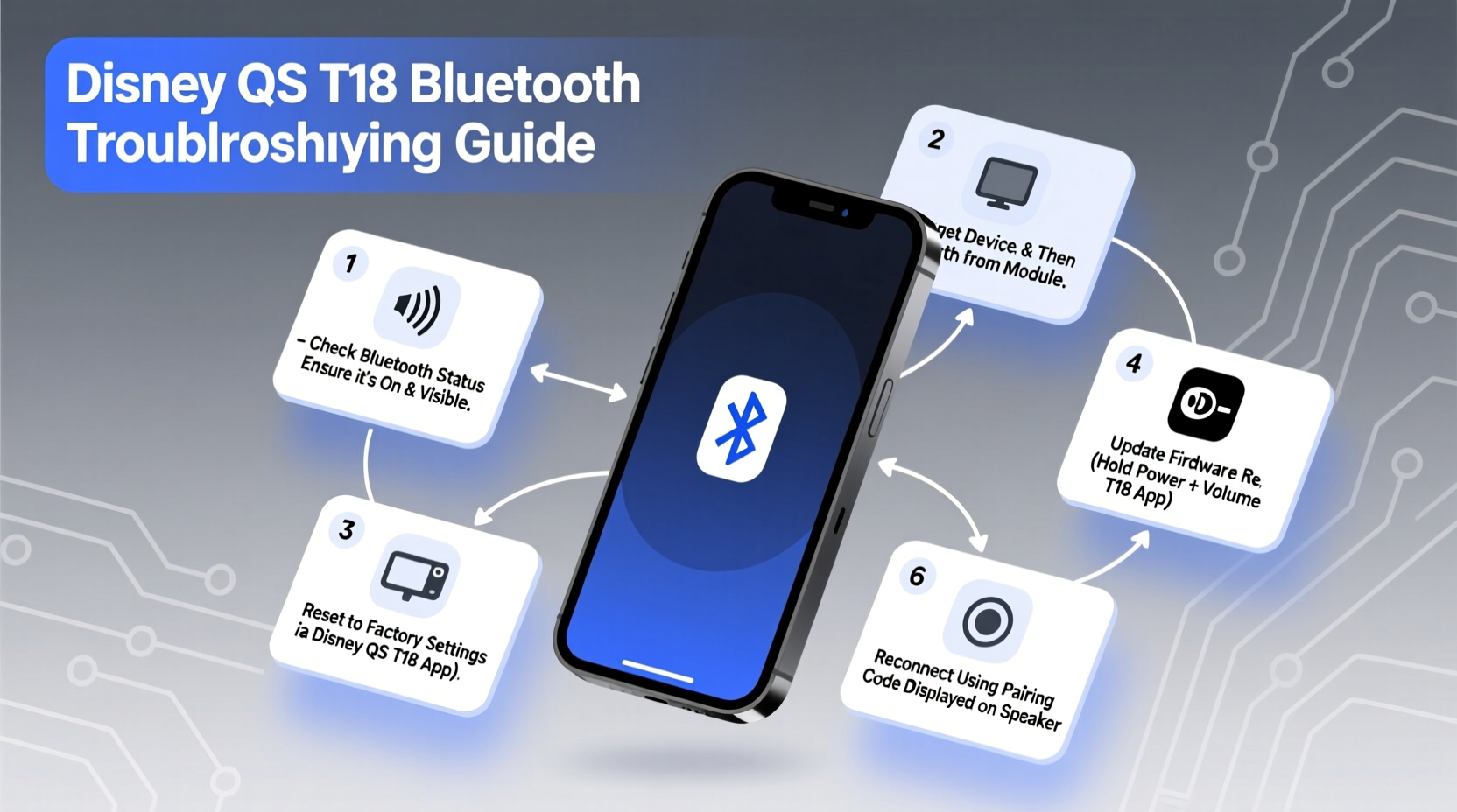effective steps to resolve disney qs t18 bluetooth connection problems