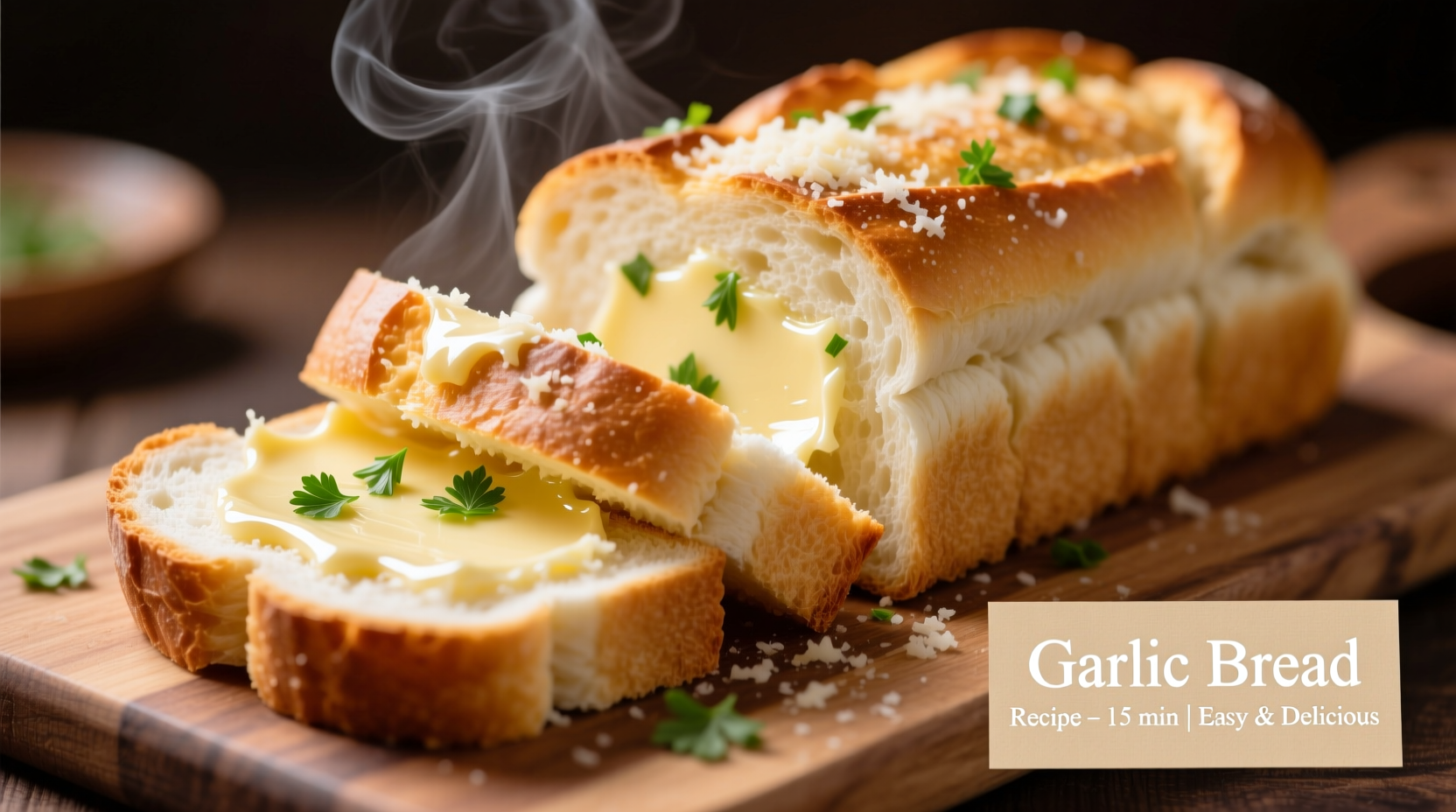how to make garlic bread using regular bread