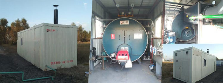 0.5 1 2 3 4 5 6 ton gas or oil steam output portable mobile container boiler