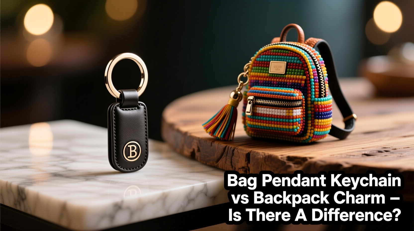 bag pendant keychain vs backpack charm is there even a difference or am i overthinking this