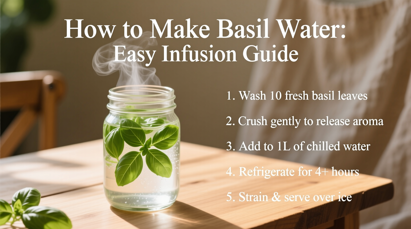 how to make basil water