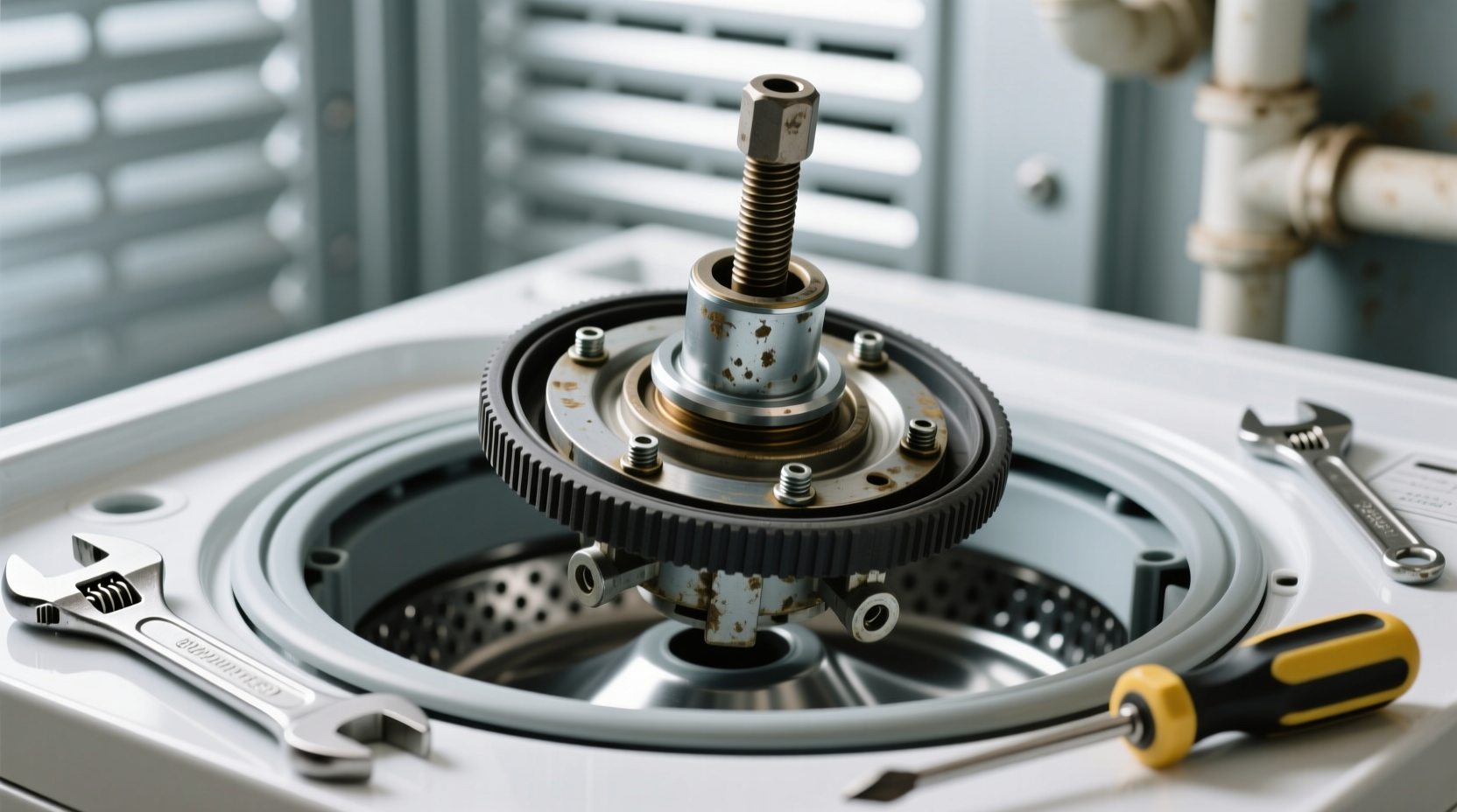 how to remove agitator from washing machine