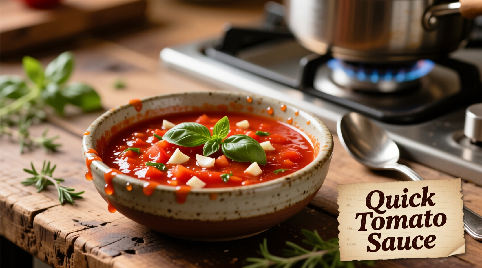 15-Minute Quick Tomato Sauce Recipe: Pantry Staples Only