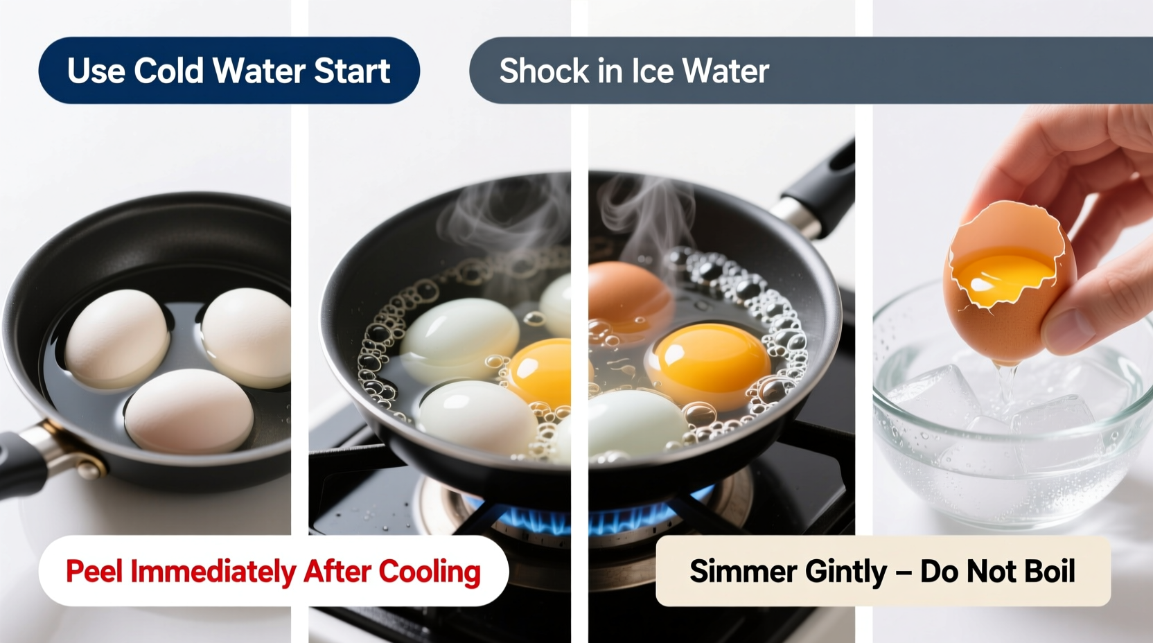 simple methods for hard boiling eggs that peel easily every time