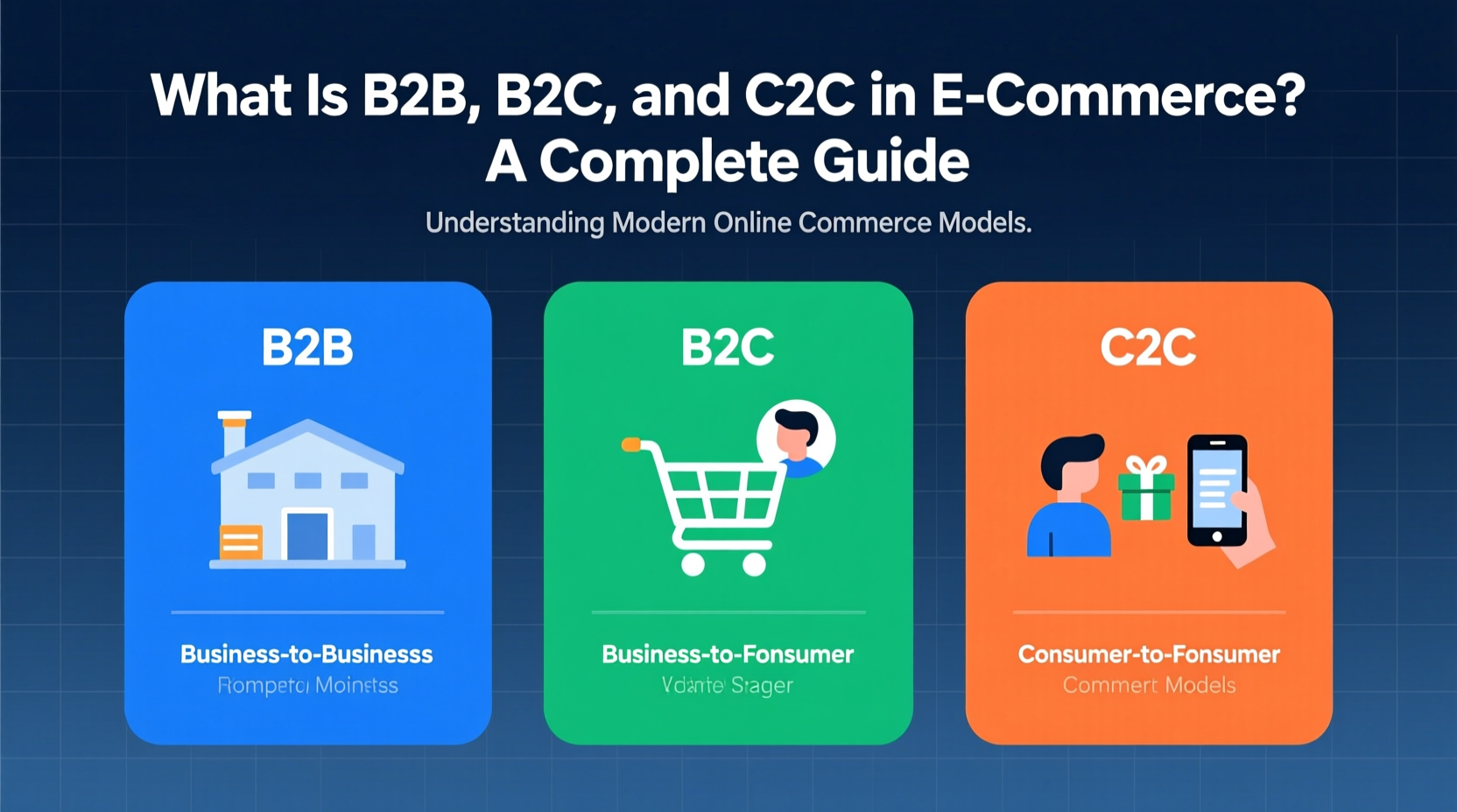 what is b2b b2c c2c in e commerce