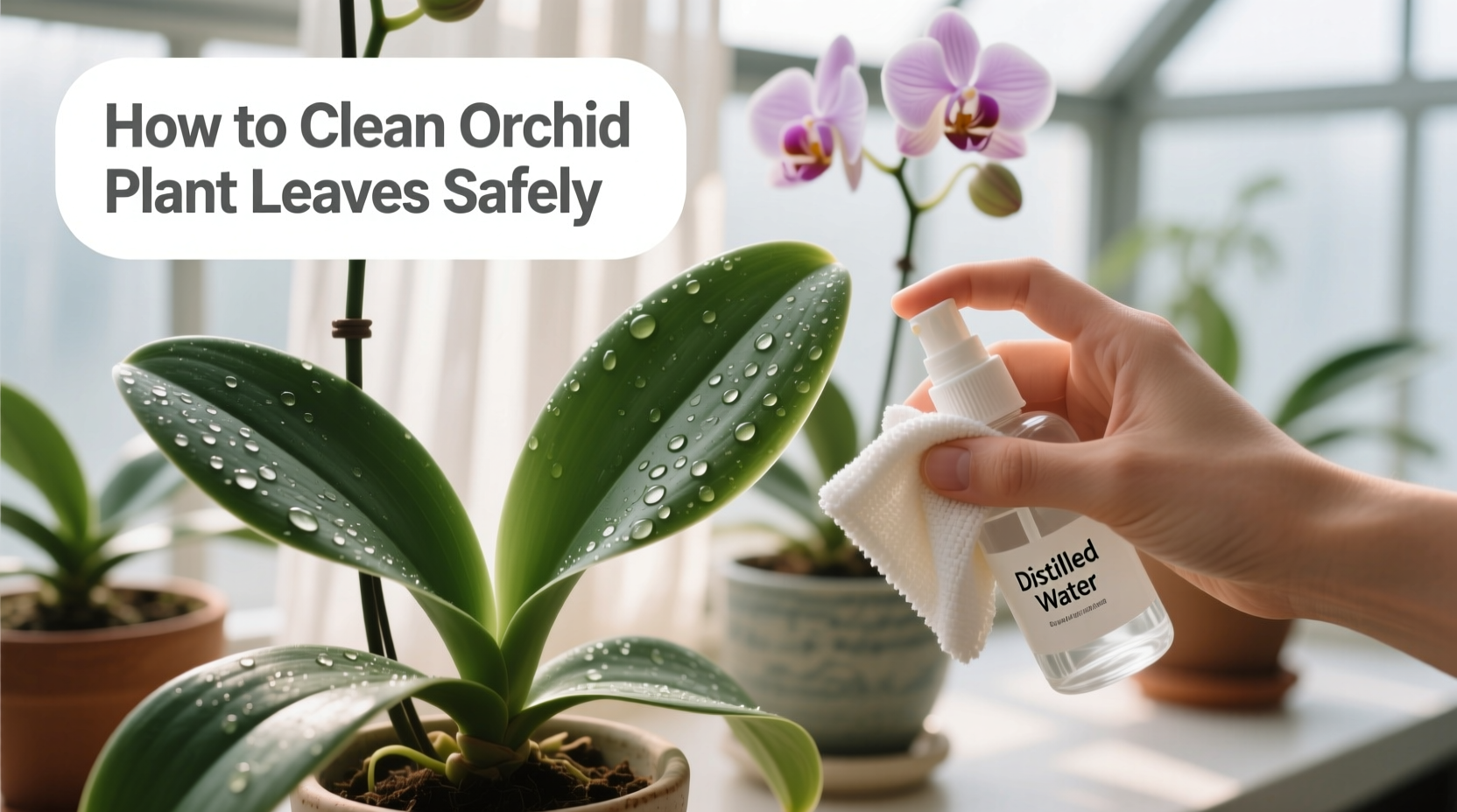 How to Clean Orchid Plant Leaves Safely