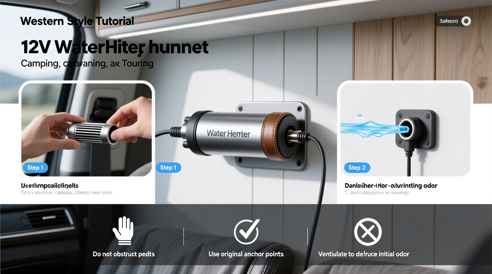 12v water heater element for in car hot drinks camping/caravanning/touring