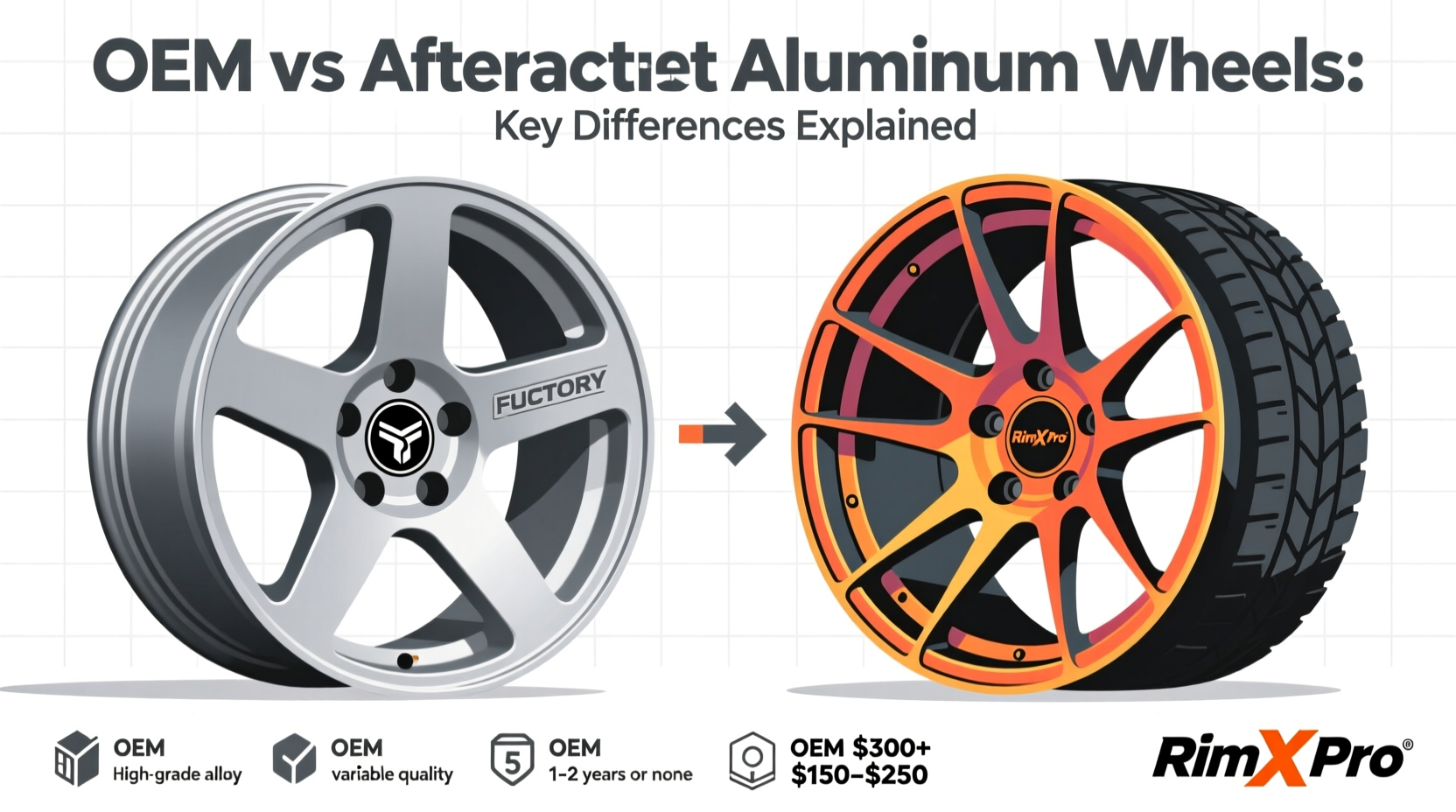 OEM vs Aftermarket Aluminum Wheels: Key Differences Explained