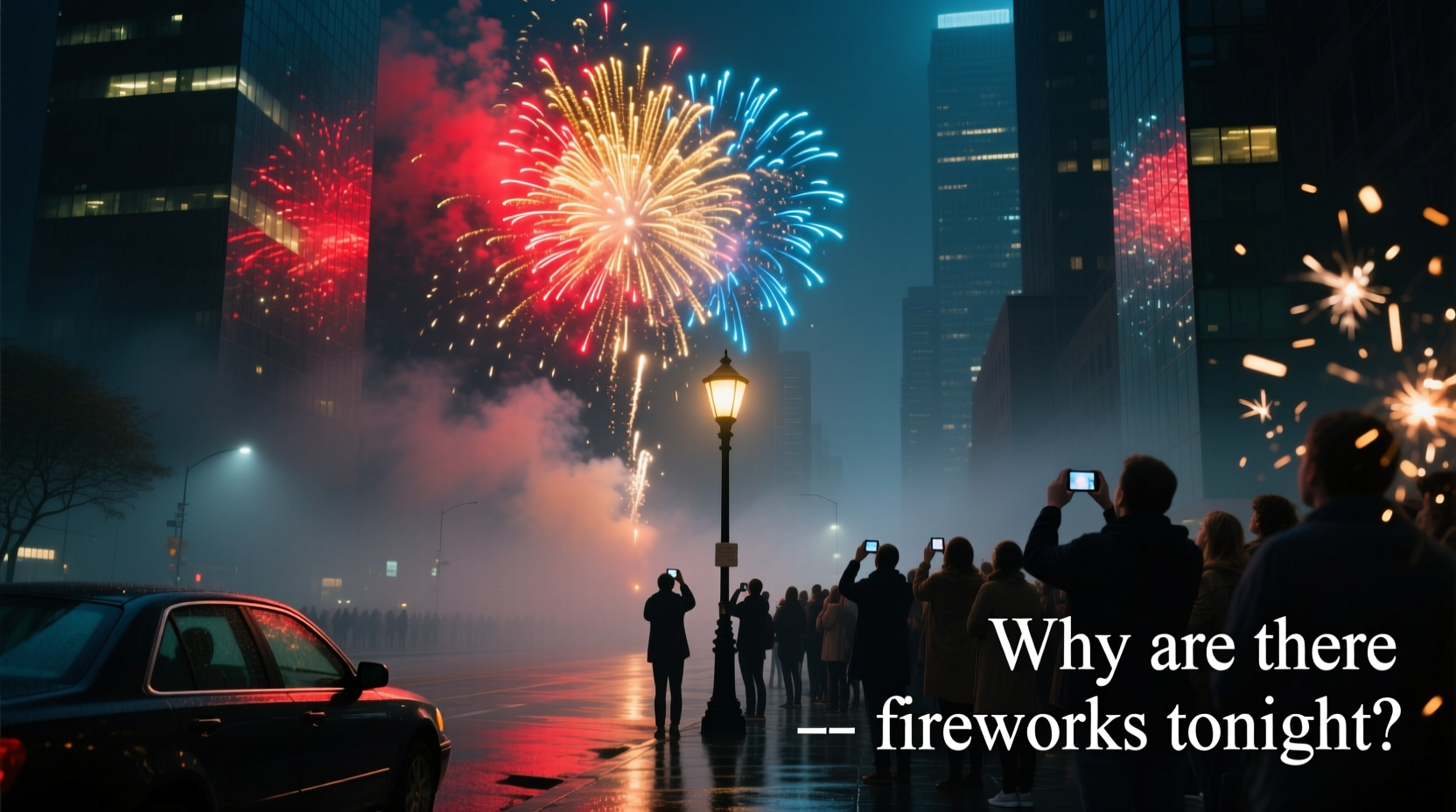 why are there fireworks tonight understanding unexpected displays