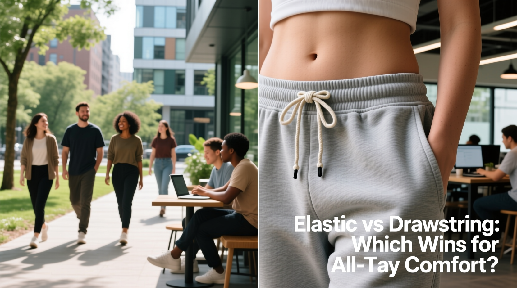 elastic vs drawstring sweatpants which waistband is actually more comfortable for all day wear