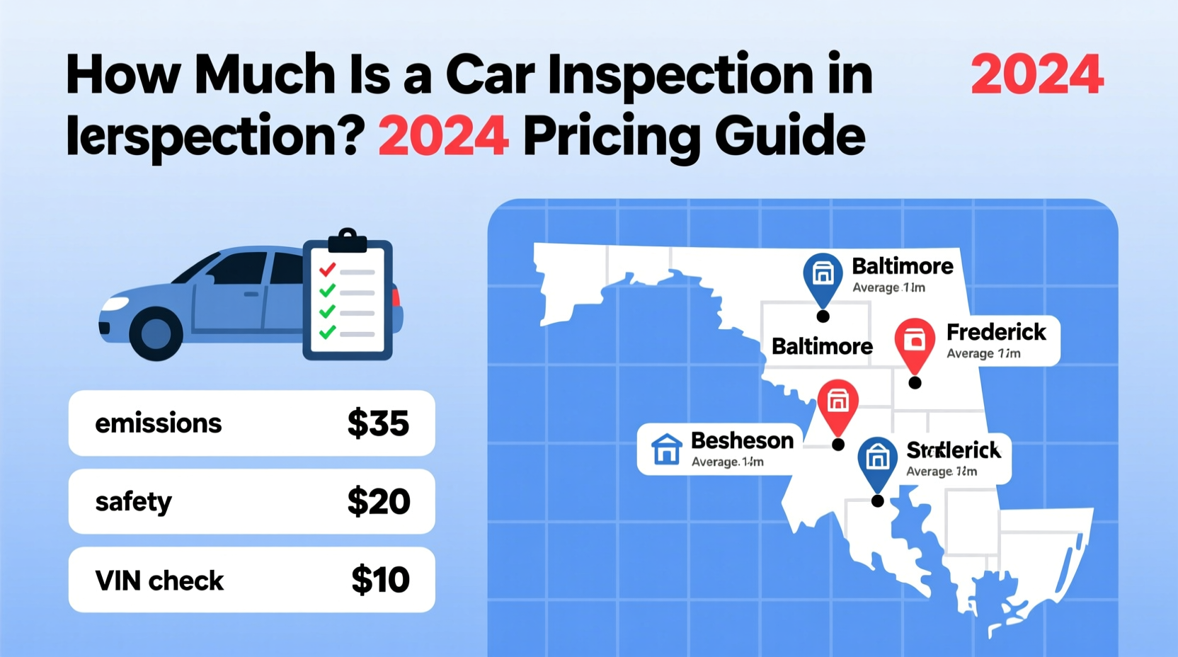 how much is a car inspection in md