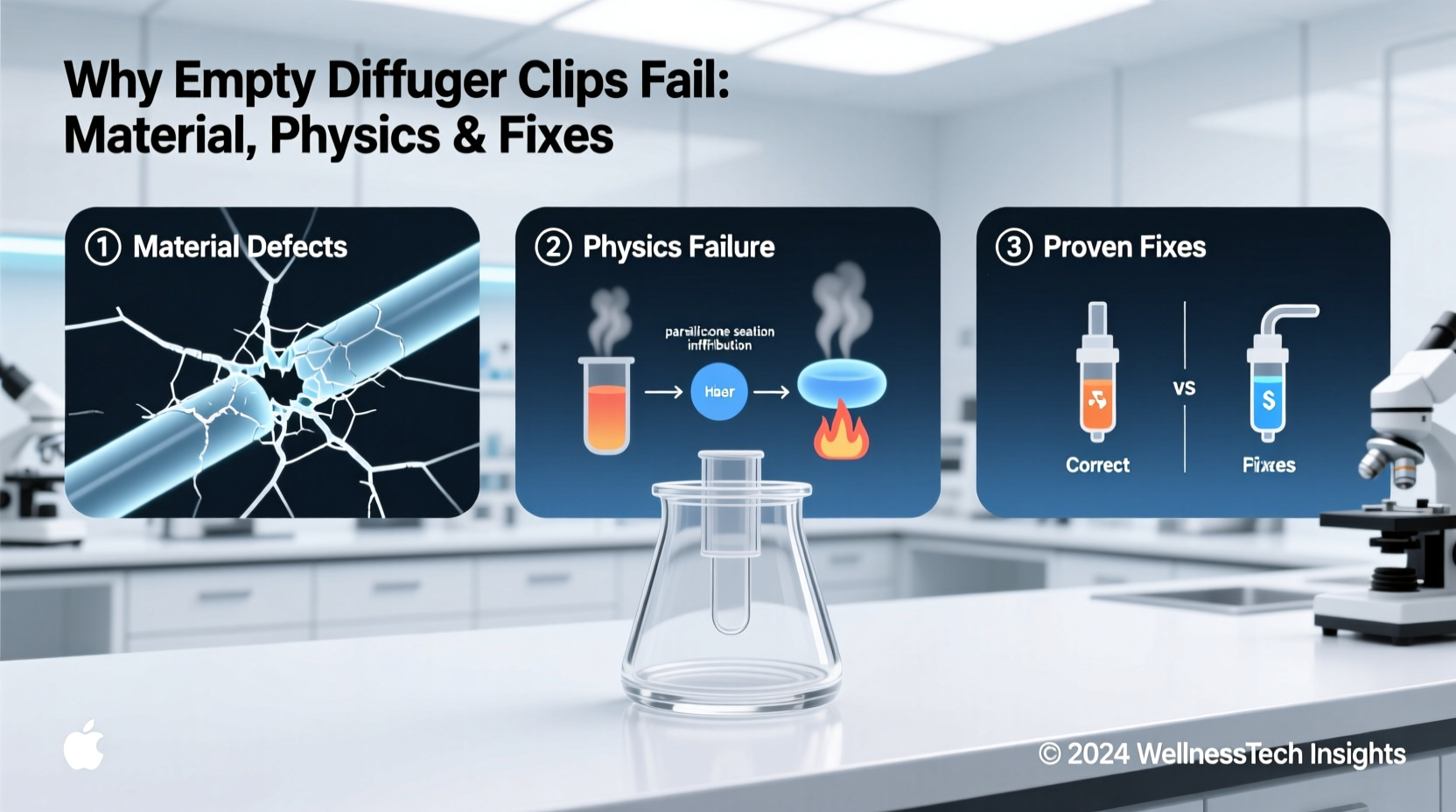 Why Empty Diffuser Clips Fail: Material, Physics & Fixes
