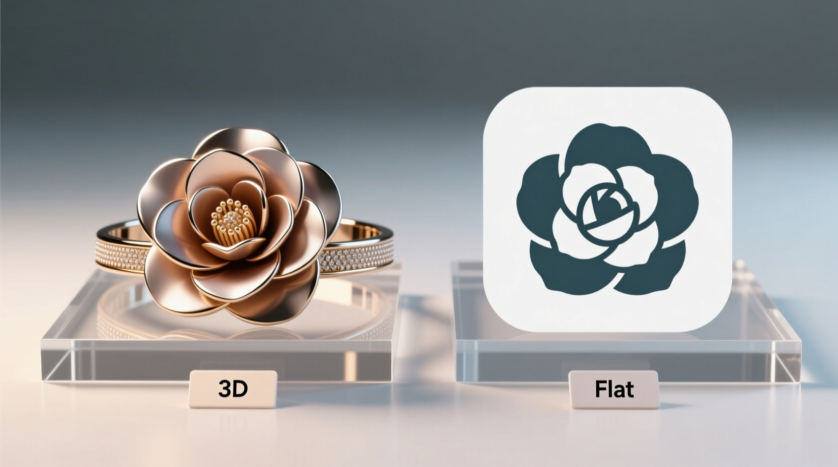 3d vs flat camellia bracelets does the dimension really matter