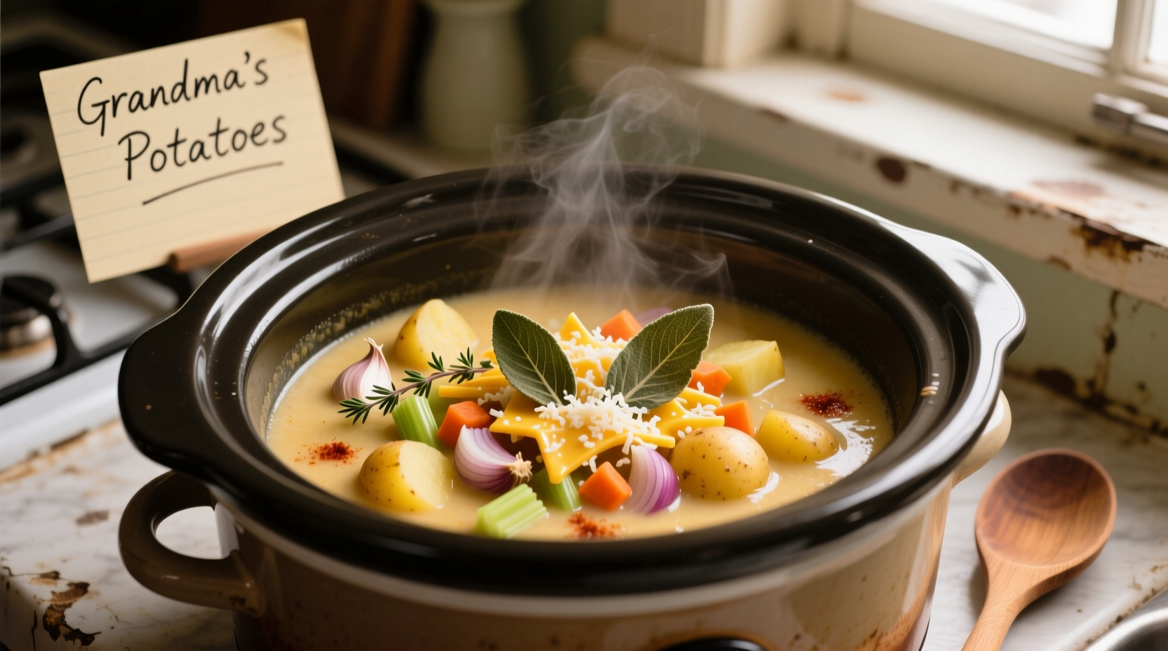 Easy Crock Pot Potato Soup Recipe in 6 Simple Steps