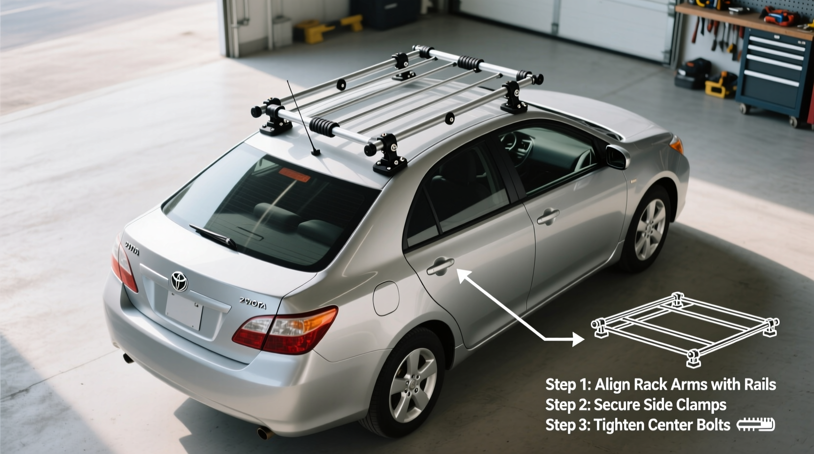 corolla 2009 roof rack install