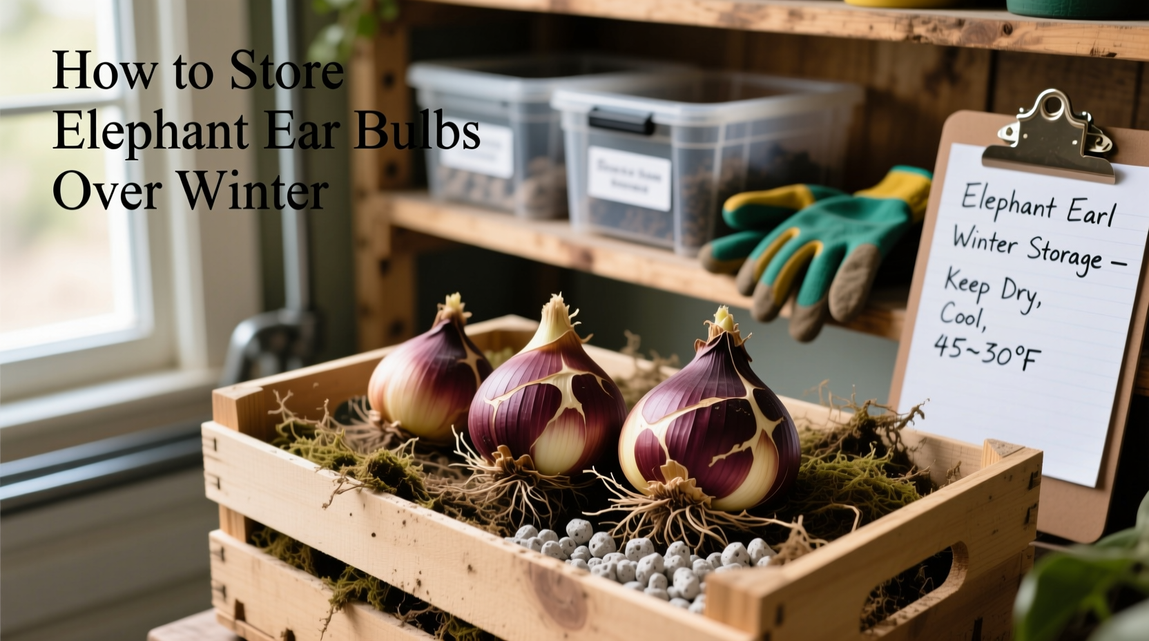 How to Store Elephant Ear Bulbs Over Winter